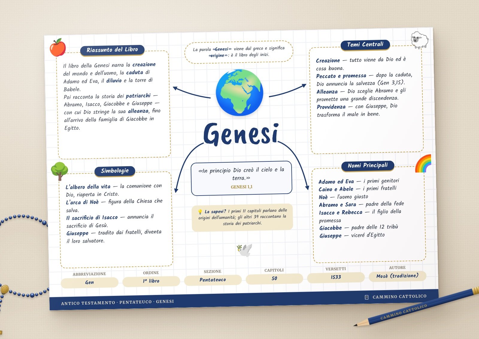 Mappa del libro della Genesi